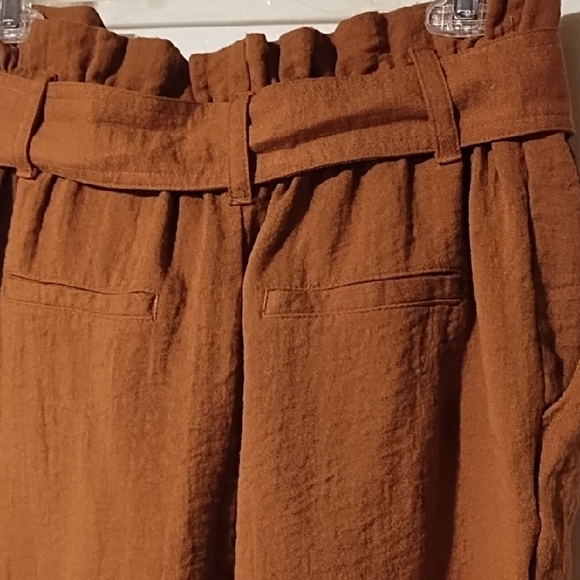 A New Day Lime New Women's Brown Tie-Waist Pants Size Small, Elastic Waist. - Picture 7 of 11